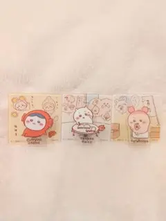 ちいかわ　アクリルシーンクリップ　ビスケット　3個セット