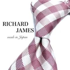 【極美品】RICHARD JAMES 格子柄 ホワイト 日本製 お洒落 可愛いのサムネイル