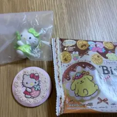 サンリオ 刺繍缶バッジ ハローキティ　新品　匿名配送