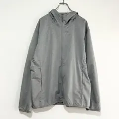 n1297 【ユニクロ】UVカットポケッタブルパーカー L グレー 撥水加工