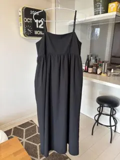 tal.by yumi.ブラック キャミワンピース ロング丈　しまむら