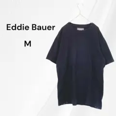 エディーバウアー メンズ　ブラック　半袖Tシャツ　M　綿100％　黒　無地