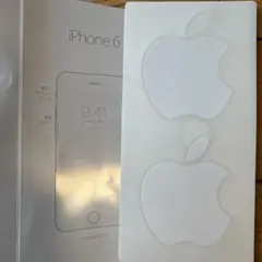 iPhone 6用 Appleロゴ ステッカー 2枚
