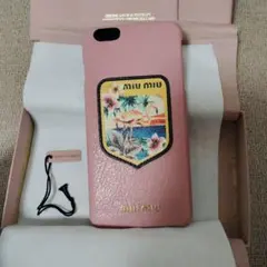 MIU MIU ピンク iPhoneケースのサムネイル