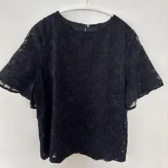 URBAN RESEARCH ROSSO フラワーカットジャガードブラウス
