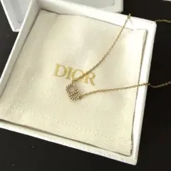 美品 Christian Dior ネックレス クレール リュヌ ゴールド ロゴ