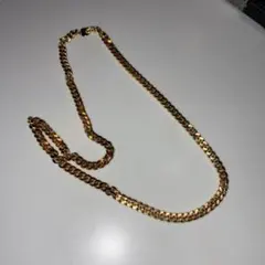 【極美品】18KGP 喜平チェーンネックレス ゴールド 52cm 32g 刻印有
