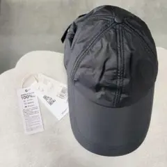 【美品】UVカット キャップ 無地 ブラック サイズ調節可能 遮光100%