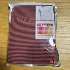 HEATTECH 赤と黒ストライプ Lサイズ　96〜104cm