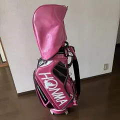 HONMA キャディバッグ ピンク ブラックのサムネイル
