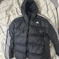 adidas フード付きダウンジャケット XL 黒