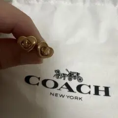 COACH ゴールド ハート型 ピアス