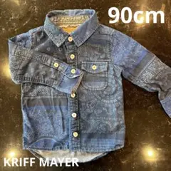 KRIFF MAYER ペイズリー柄 長袖シャツ