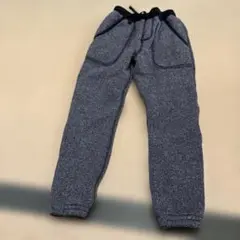 ポケット付きグレー系ロングパンツ130