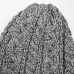 HIGHLAND 2000✨ハイランド ウールアラン柄ケーブル編みニット帽