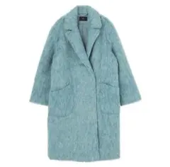 EMODA アイスブルーウールロングコート