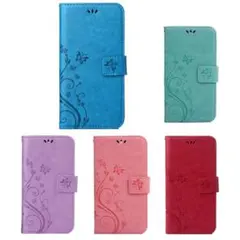 Xperia10 V ケース 手帳型 SO52D 蝶 スマホケース 蝶 人気 青