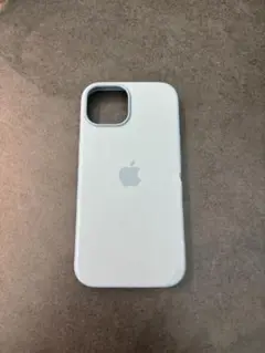 Apple iPhone15用シリコンケース ライトブルー