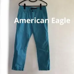 ▽American Eagle Outfitters　チノパン　29　ブルー　綿のサムネイル