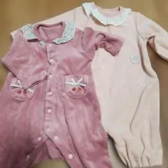 【値下げ】女の子　ロンパース2点セット　アプレレクール