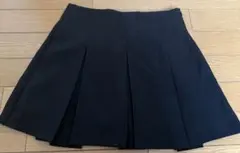 GU ブラック ミニプリーツスカート