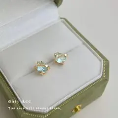 No162 アクアマリンカラー 惑星［ゴールド］金属アレルギー対応 高品質