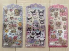 サンリオ ドロップシール 3点セット（クロミ／キティ／サンリオキャラクターズ）