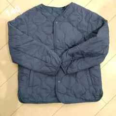 UNIQLO KIDS キルティングジャケット 140 ブルー