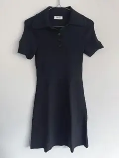 SANDRO ブラックミニワンピース 半袖のサムネイル