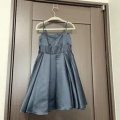 キッズ　ドレス　ワンピース　発表会 結婚式　ネイビー　120