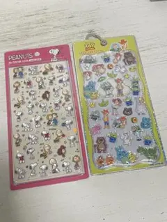 【正規品】プチドロップステッカー　トイストーリー　ディズニーand韓国スヌーピー
