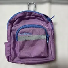 L.L.Bean パープル ミニバックパックチャーム
