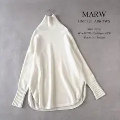 美品 MARW 25AW アローズ ルーズタートルニット ウールカシミヤ 日本製のサムネイル