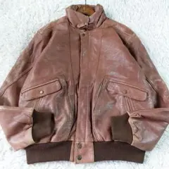 Vintage Leather Bomber Jacket archiveのサムネイル