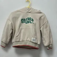 BEAMS mini パーカー ベージュ アルファベットロゴのサムネイル