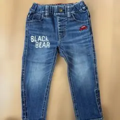MIKIHOUSE BLACK BEAR デニムパンツ 90cm