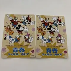 ディズニーストア　青春　カード　2枚セット