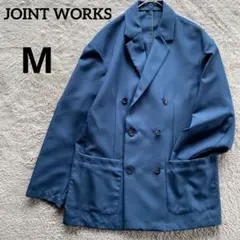 美品JOINT WORKS ルーズシルエット ダブルブレストジャケット M 紺のサムネイル