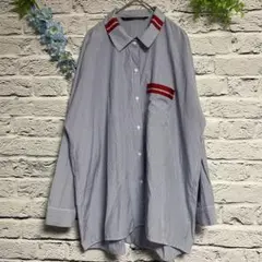 【超美品】ZARA ベーシック ストライプ オーバーサイズ シャツ カジュアル