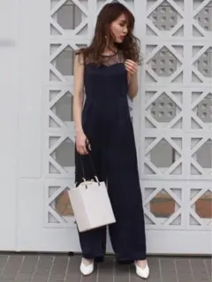 royal party レースサテンオールインワン