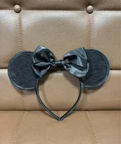 ディズニー Disney ランド シー ミニーマウス カチューシャ 黒 レース