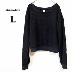 長袖トップス レディース L ブラック ベーシック 着回し抜群 定番 海外古着