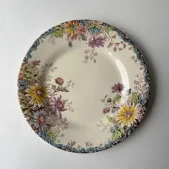 フランスアンティーク　GIEN　ジアン　秋の花　深皿 多彩色 お値下げ❗️】フランスアンティーク GIEN ジアン 秋の花 深皿