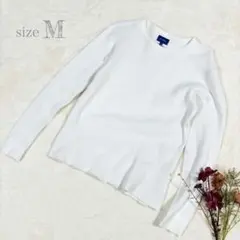 【ビームス】BEAMS コットンカットソー プルオーバー ホワイト 日本製 M