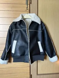 オーバーサイズ裏ボアフェイクムートンジャケット　Mほぼ新品