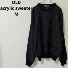 Geoffrey Beene アクリル セーター M USA 古着 90s