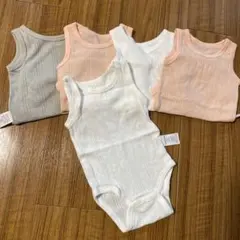 ミニゾーン ベビー肌着 タンクトップ 3-6M 5枚セット