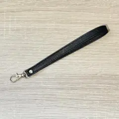 送料無料　ストラップ　型押しデザイン　ブラック　全長 約 17cm