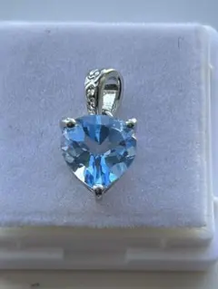 最終価格❗️ブルートパーズ　スイス　シルバー　ペンダント　トップ