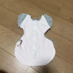 コットン製ピンクベビースワドル